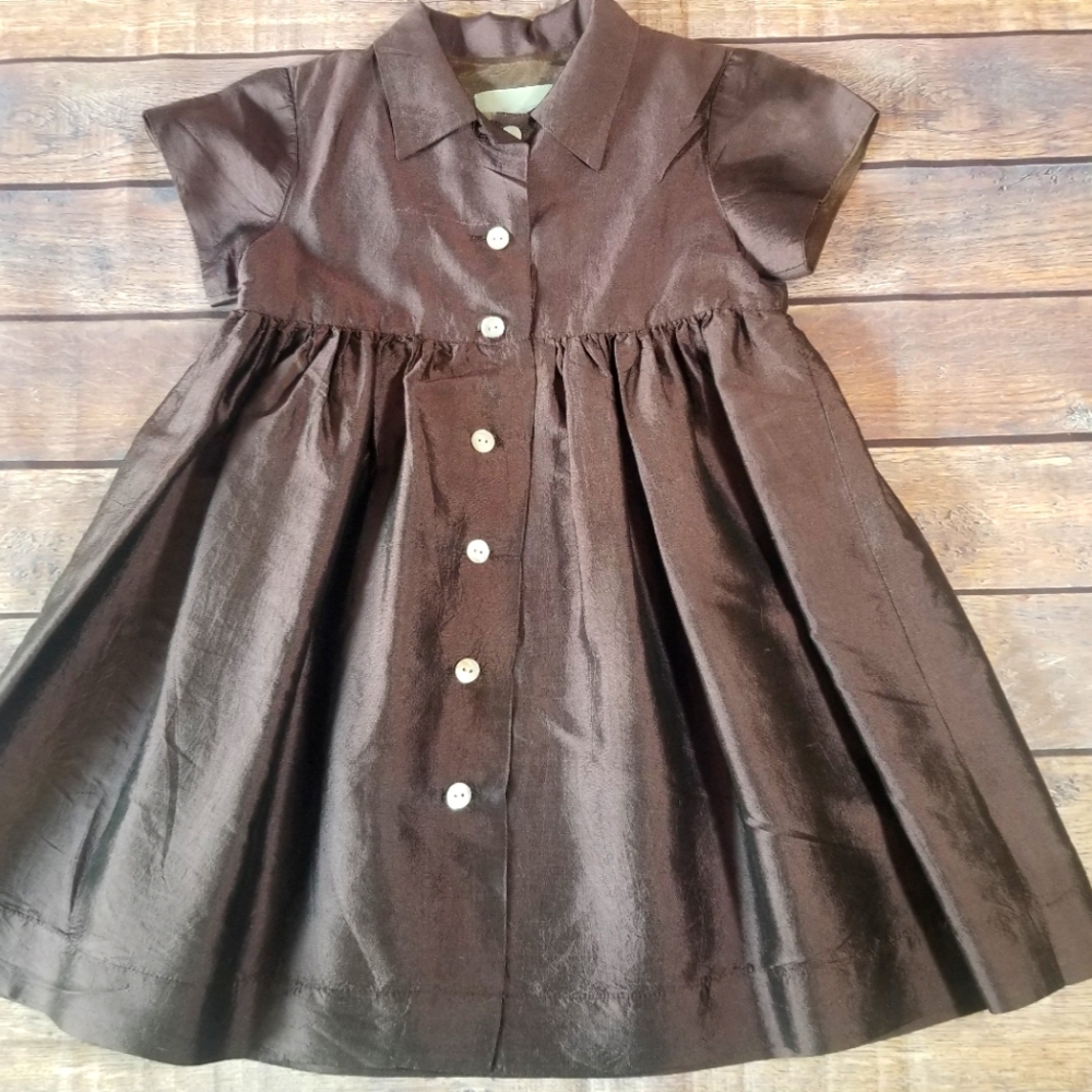 Lucy Sykes Baby 100% silk dress